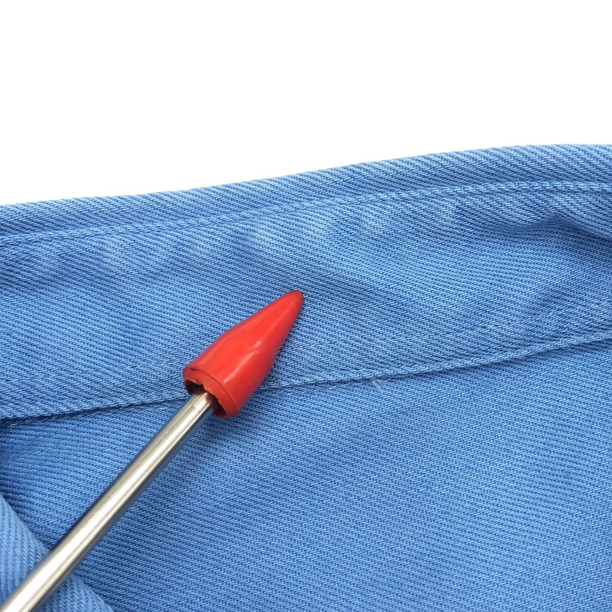 AMI Alexandre Mattiussi / アミ・アレクサンドルマテュッシ | コットン バイカラー ポケット シャツ | 38 | ブルー / ホワイト | メンズ