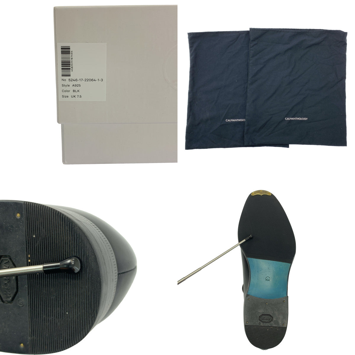 CALMANTHOLOGY / カルマンソロジー | BONE STRAP ボーン ストラップ レザーシューズ | UK7.5 | メンズ