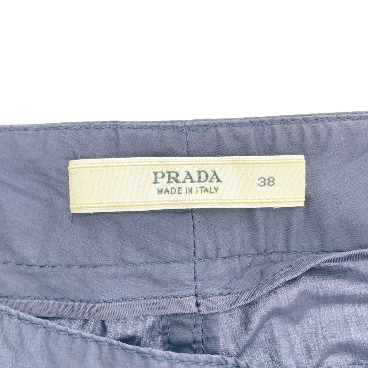 PRADA / 프라다 | 코튼 타자기 플레어 팬츠 | 38 | 여성