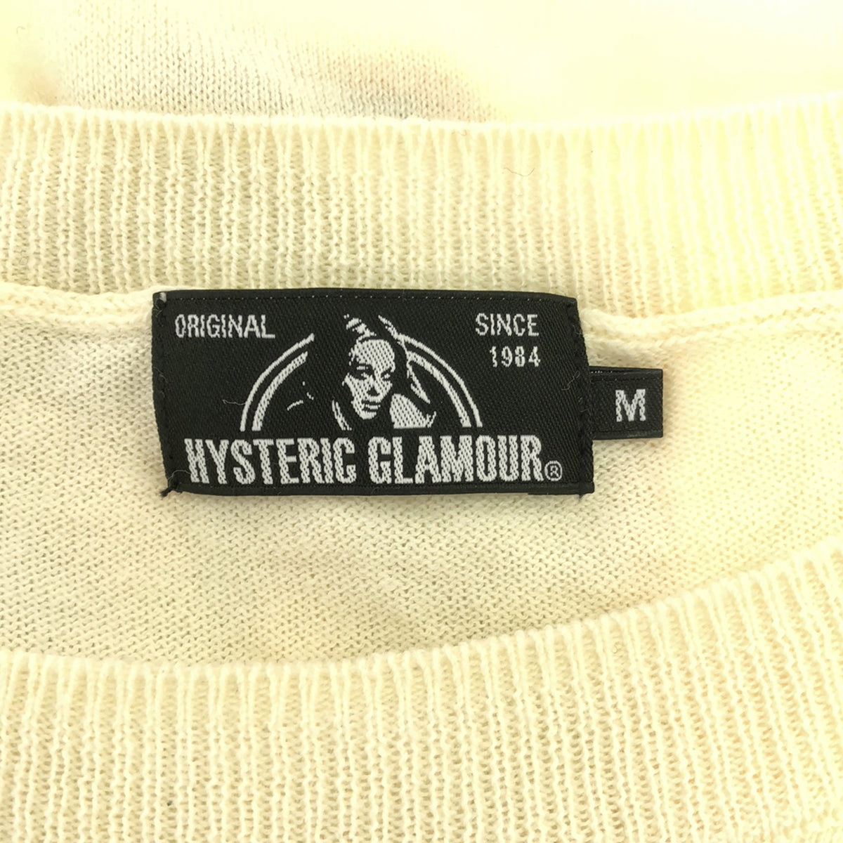 HYSTERIC GLAMOUR / ヒステリックグラマー | ヒスガール ジャガード コットン クルーネックニット | M | レディース – KLD