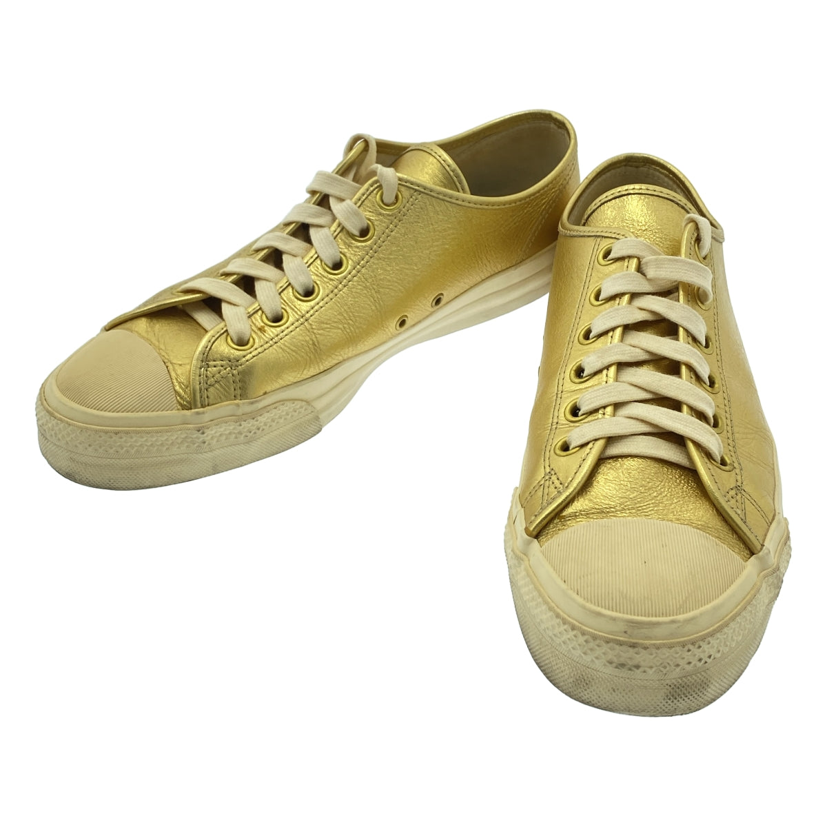 COMME des GARÇONS HOMME PLUS |金屬色皮革運動鞋|尺寸 27 公分 |男士