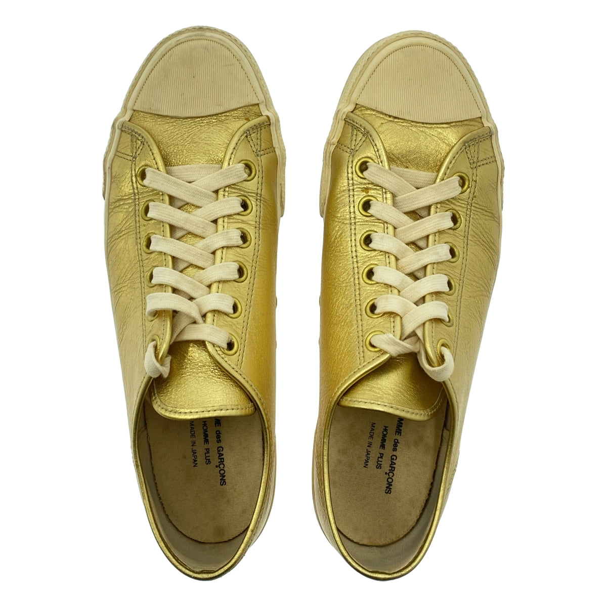 COMME des GARÇONS HOMME PLUS |金屬色皮革運動鞋|尺寸 27 公分 |男士