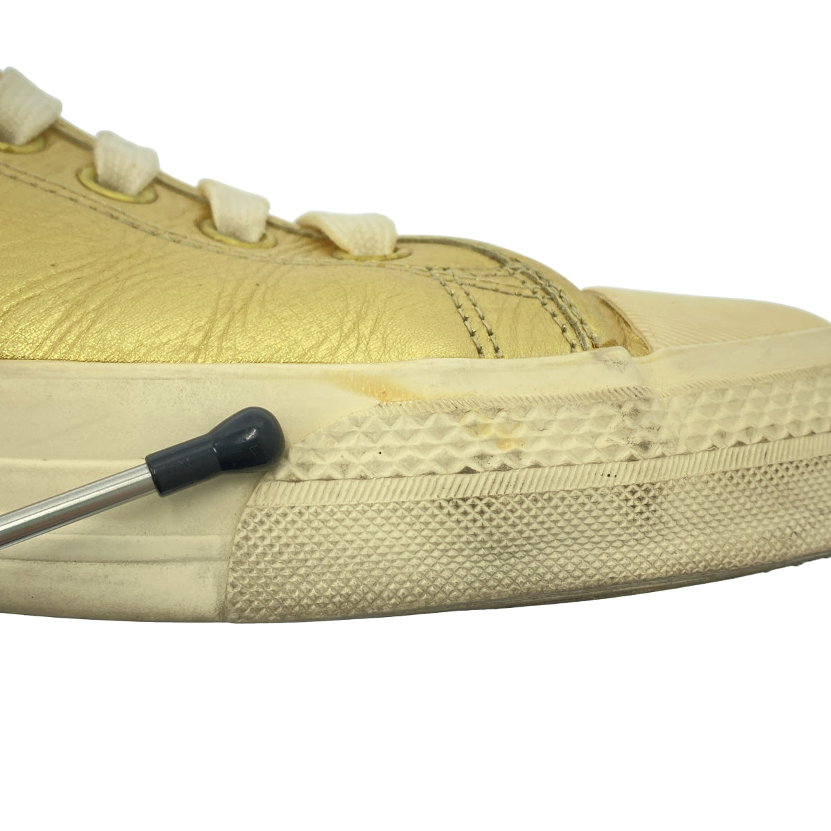 COMME des GARÇONS HOMME PLUS |金屬色皮革運動鞋|尺寸 27 公分 |男士