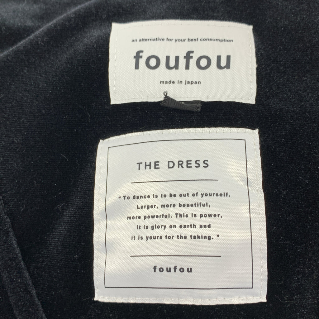 foufou | THE DRESS #16 無袖絲絨連身洋裝 | 1 | 女裝