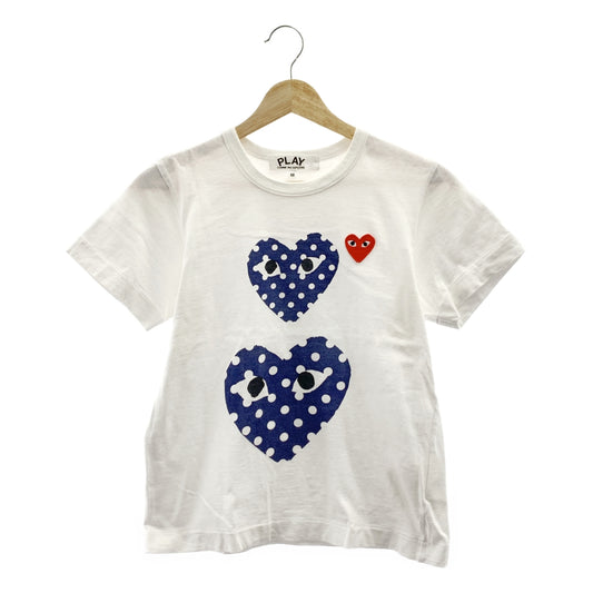 PLAY COMME des GARCONS / プレイコムデギャルソン | ドット ハート Tシャツ | M | レディース