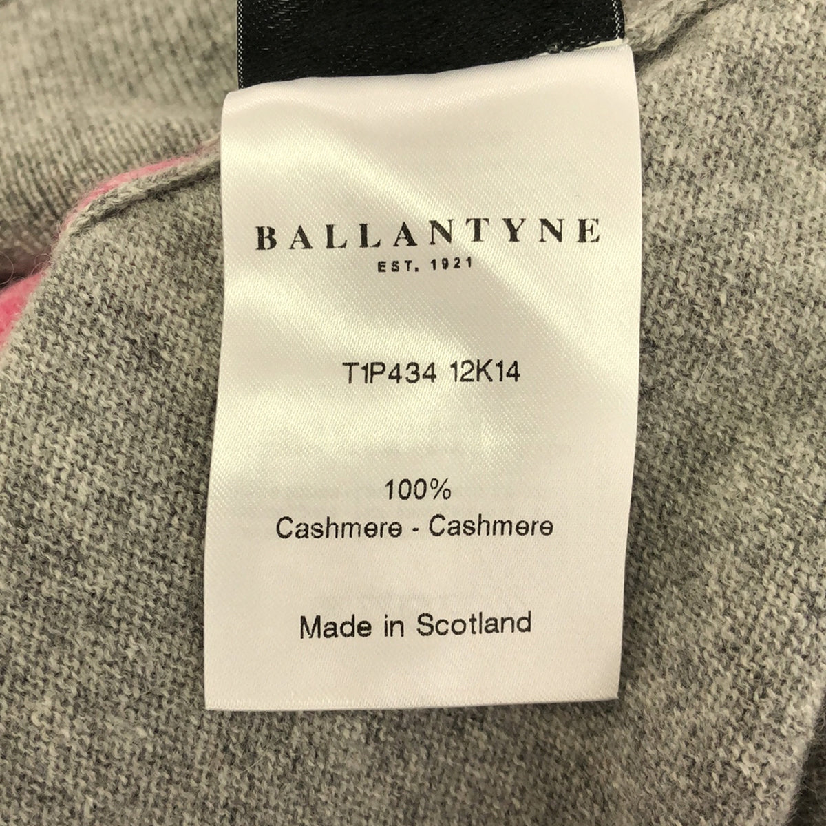 BALLANTYNE / バランタイン | カシミヤ100 Vネック インターシャニット 