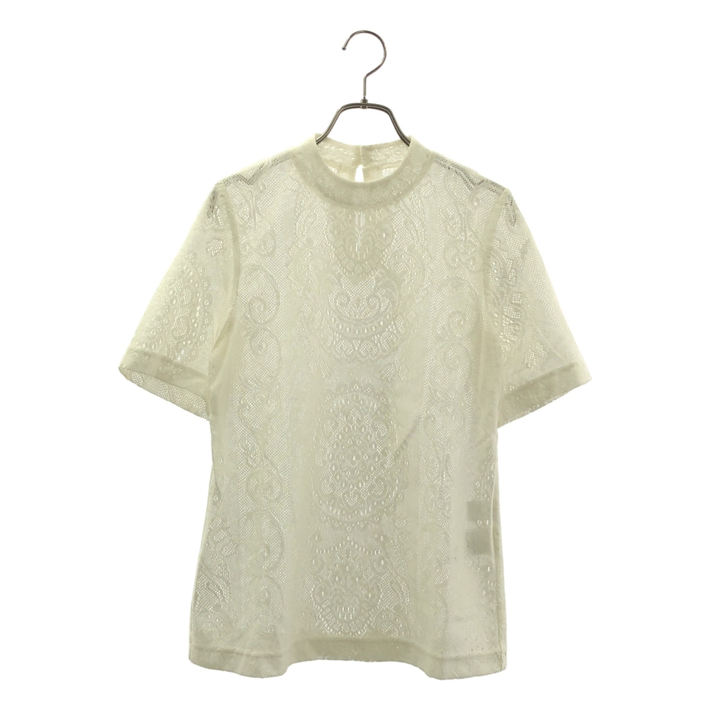 Mame Kurogouchi / マメクロゴウチ | Curtain Lace Jacquard Jersey Top カーテンレース ジャガード カットソー | 1 | レディース