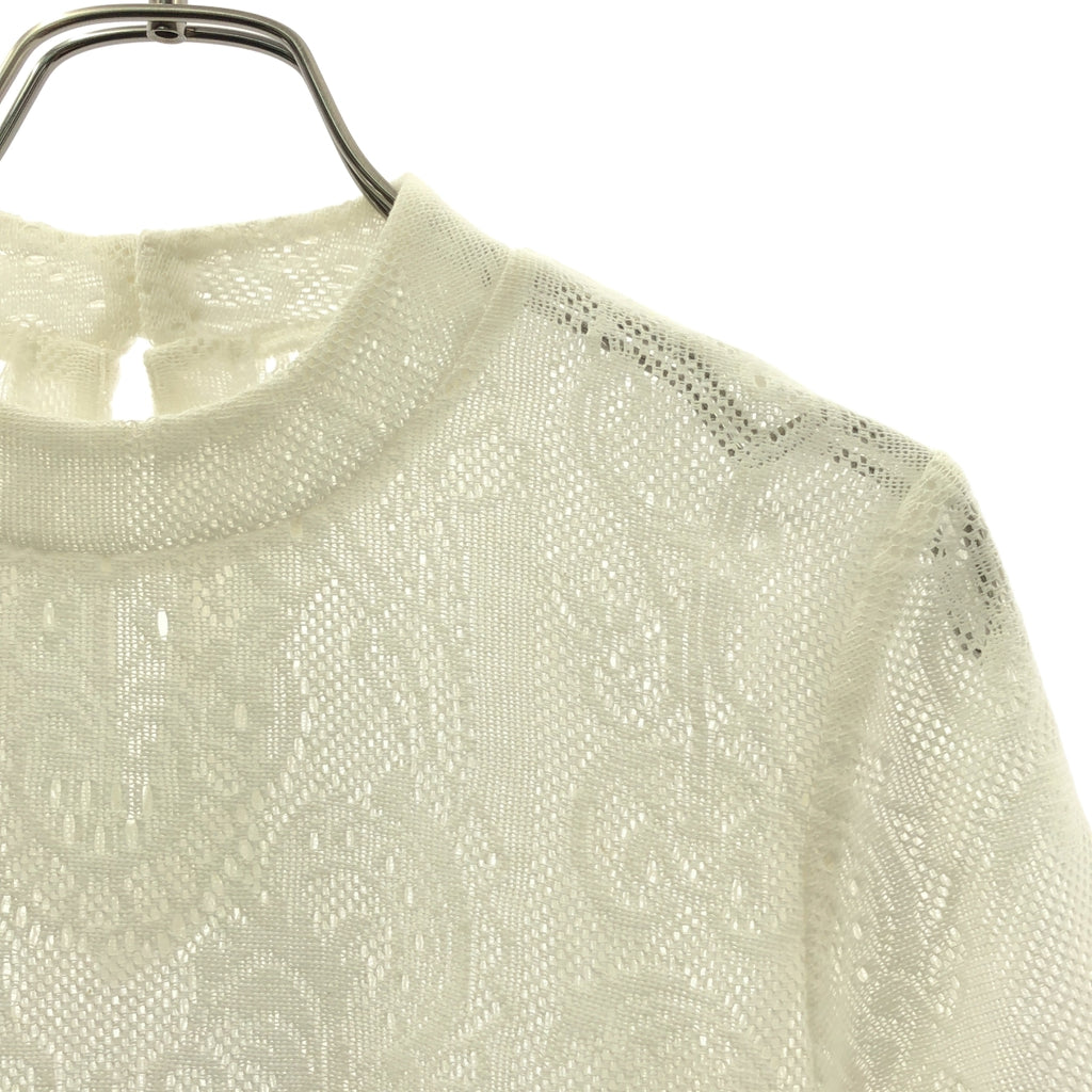 Mame Kurogouchi / マメクロゴウチ | Curtain Lace Jacquard Jersey Top カーテンレース ジャガード カットソー | 1 | レディース