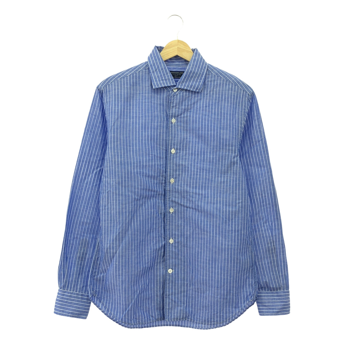 TOMORROWLAND PILGRIM / 투모로랜드 필그림 | 코튼 린넨 셔츠 블라우스 | XS | 블루/화이트 | 여성