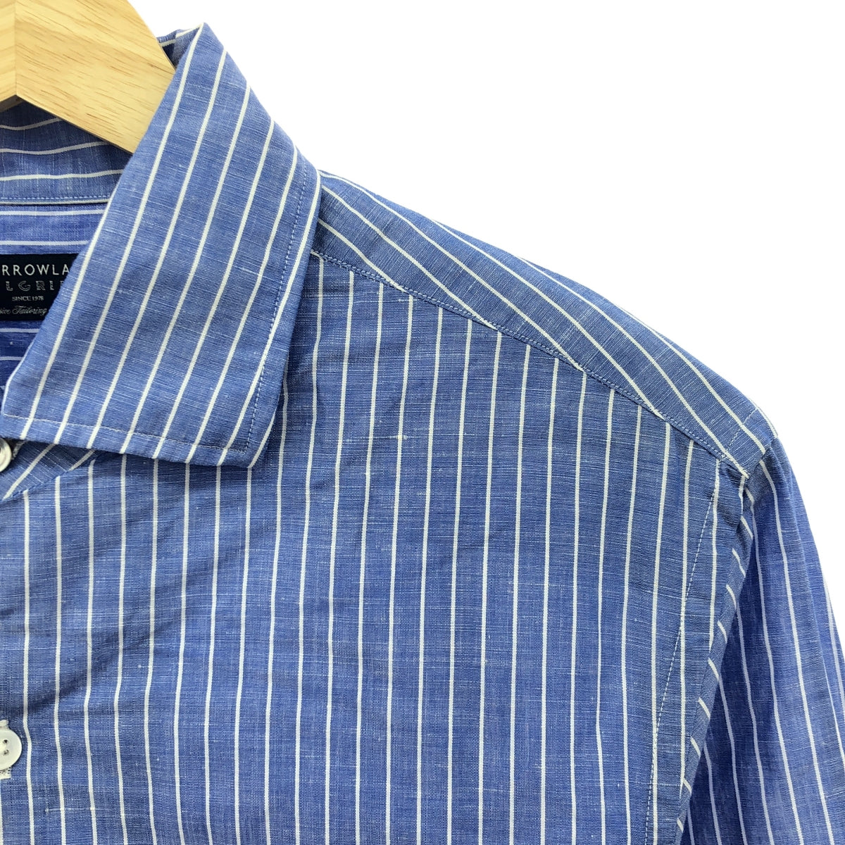 TOMORROWLAND PILGRIM / 투모로랜드 필그림 | 코튼 린넨 셔츠 블라우스 | XS | 블루/화이트 | 여성