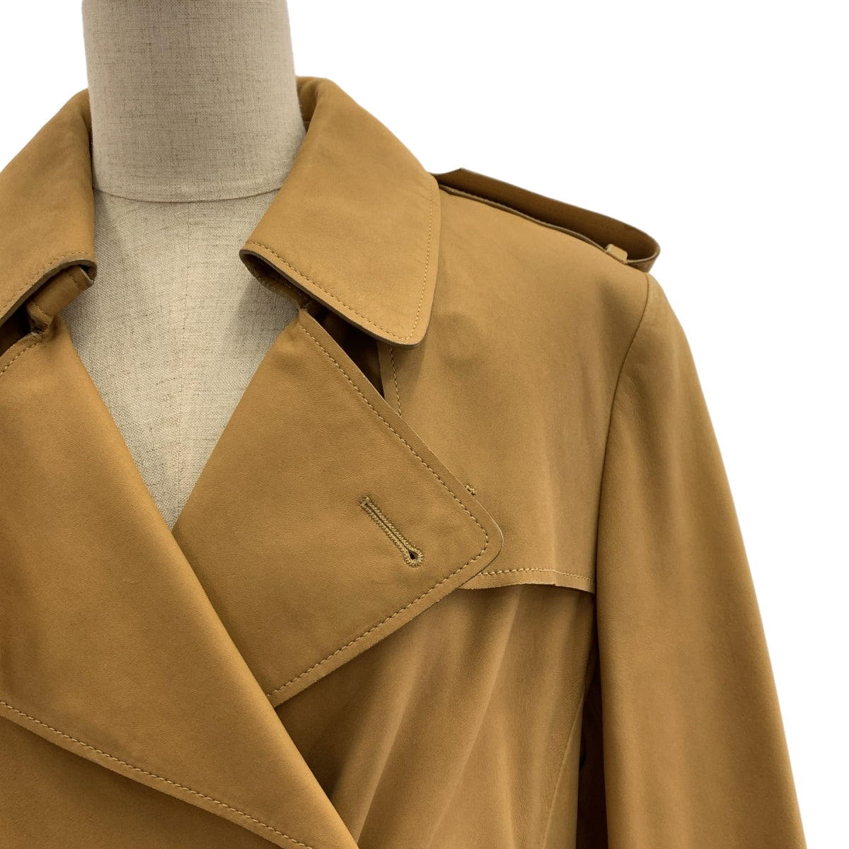 Maison Martin Margiela / 메종 마르탄 마르젤라 | 2012AW | 램 가죽 롱 트렌치 코트 | 42 |