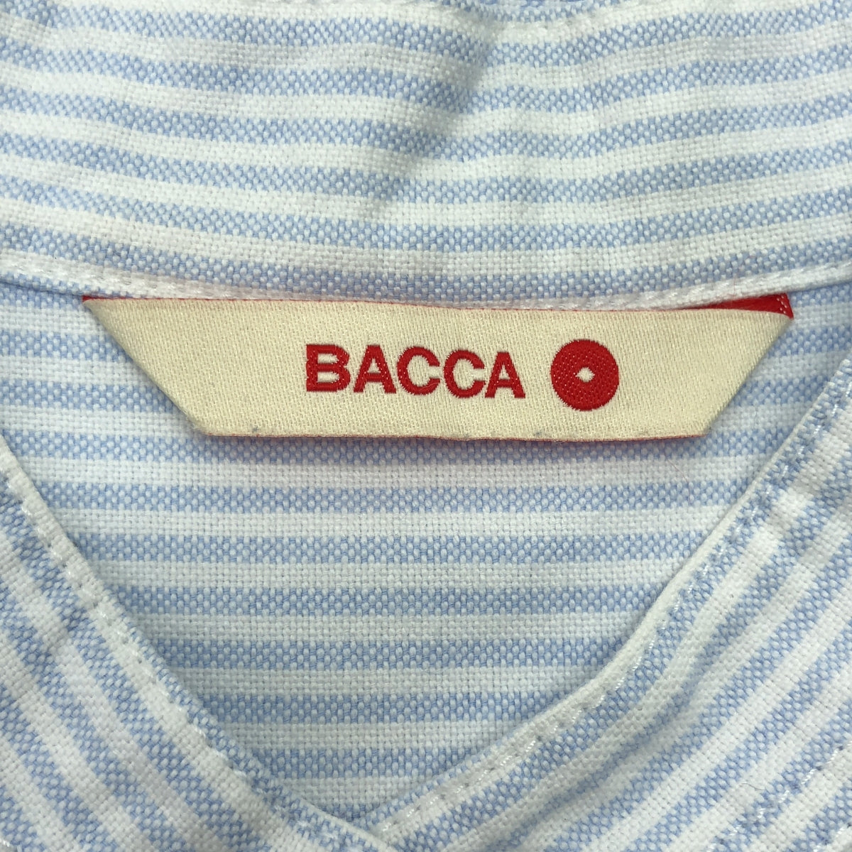 BACCA / バッカ | 2022AW | ストライプオックス スリムフィットシャツ | 36 | ライトブルー | レディース