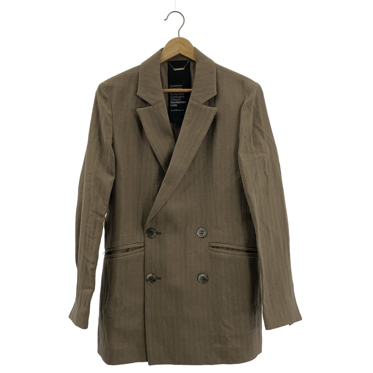 Chaos / 혼돈 | 울 린넨 헤링본 재킷 | F | 여성