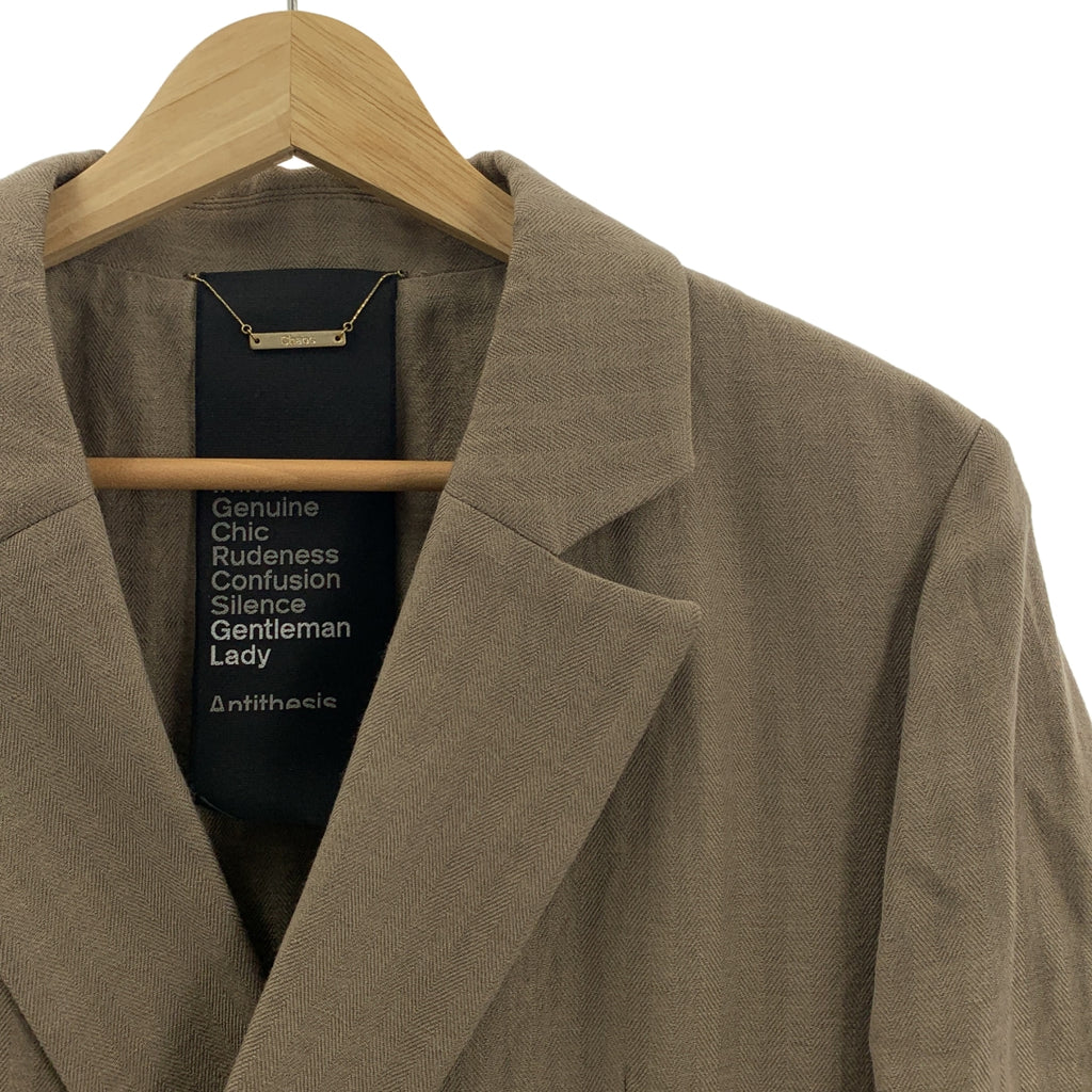 Chaos / 혼돈 | 울 린넨 헤링본 재킷 | F | 여성