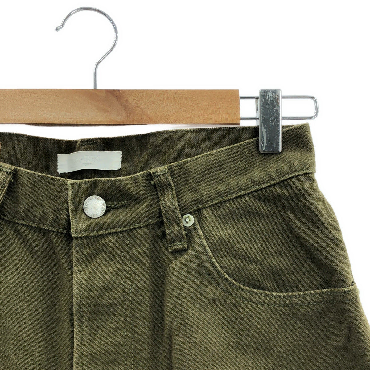 HATSKI / ハツキ | Loose Tapered ルーズテーパード ダックパンツ | 0 | カーキ | レディース