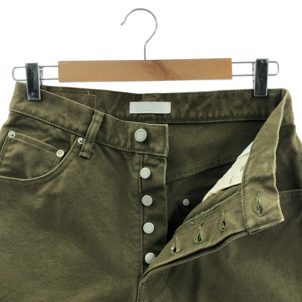 HATSKI / Hatsuki | 寬鬆錐形鴨舌褲 | 0 | 卡其色 | 女款