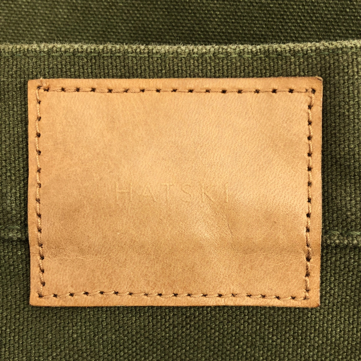 HATSKI / ハツキ | Loose Tapered ルーズテーパード ダックパンツ | 0 | カーキ | レディース