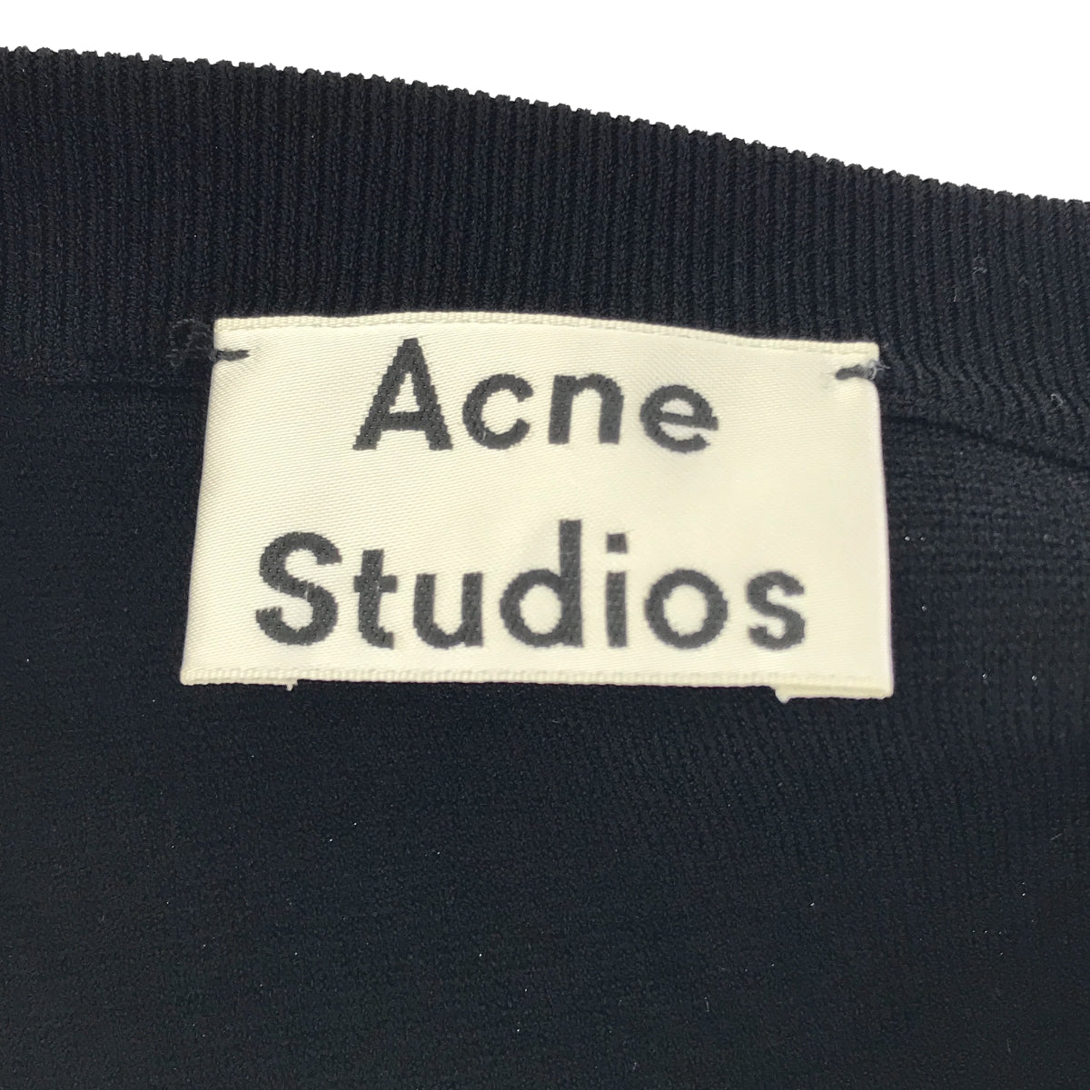 Acne Studios / 여드름 스튜디오 | PERTY COMPACT 크루넥 니트 | S | 블랙 | 여성