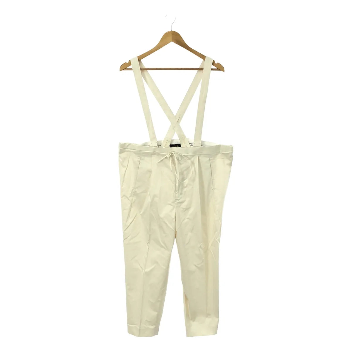 【美品】  Drawer / ドゥロワー | サスペンダー ワイドパンツ | 34 | ホワイト | レディース