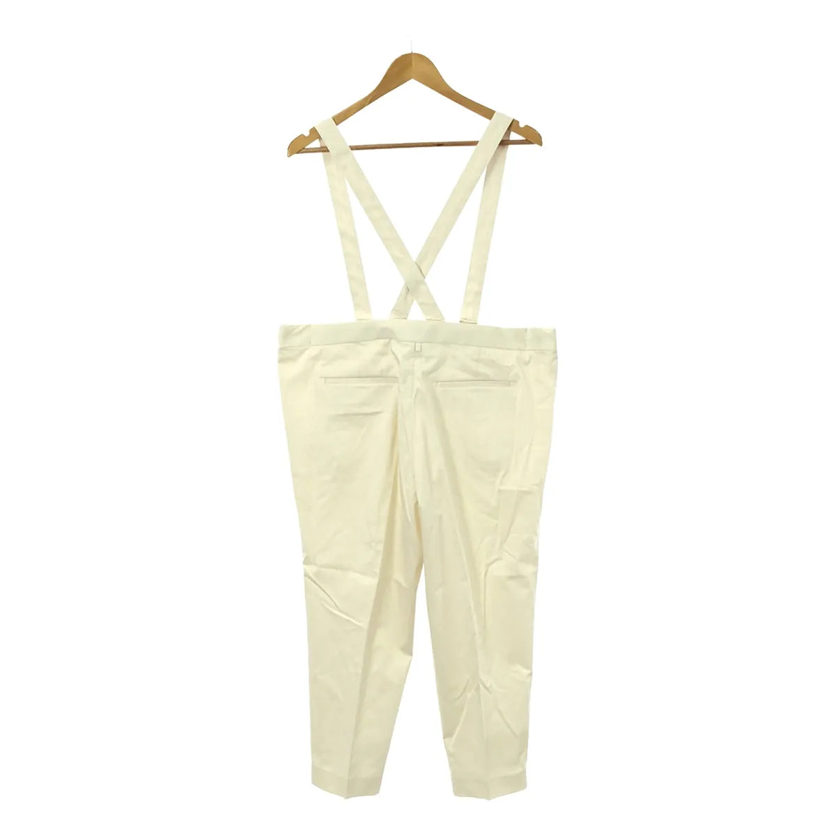【美品】  Drawer / ドゥロワー | サスペンダー ワイドパンツ | 34 | ホワイト | レディース
