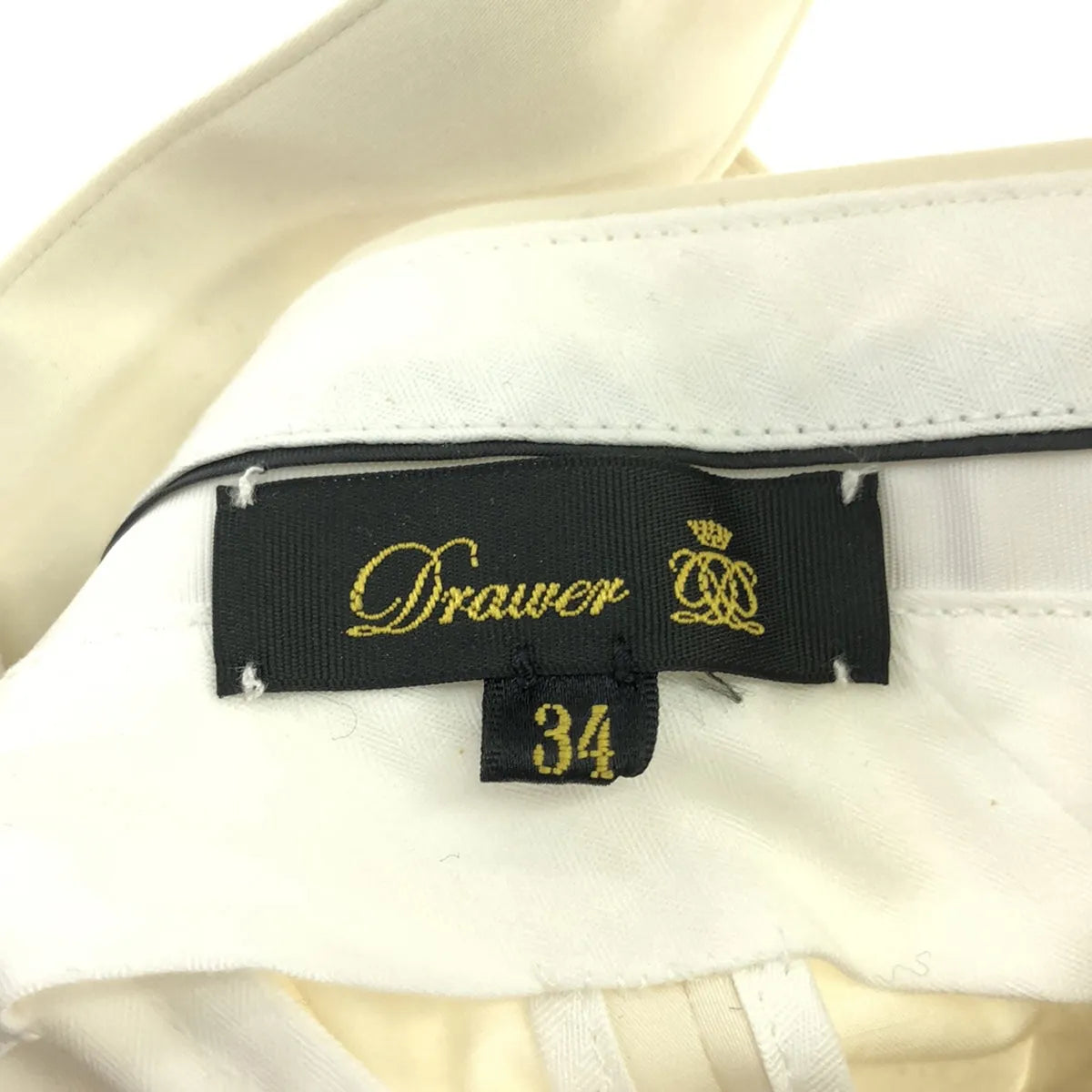 【美品】  Drawer / ドゥロワー | サスペンダー ワイドパンツ | 34 | ホワイト | レディース