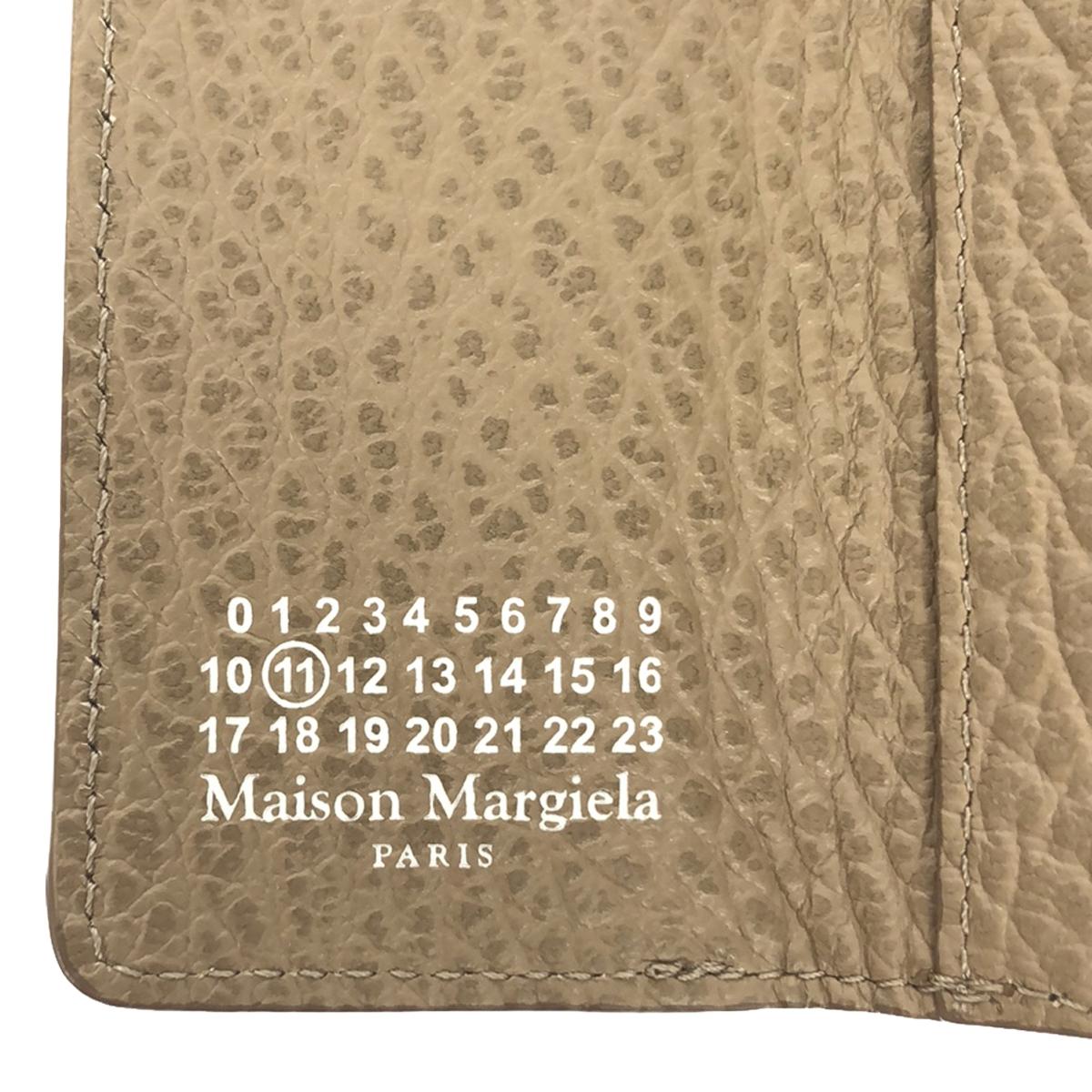 [Good Condition] Maison Margiela | 2024SS | S36UI0416 / Leather Compact Wallet / Wallet / Unisex | UNI | Beige | Women's