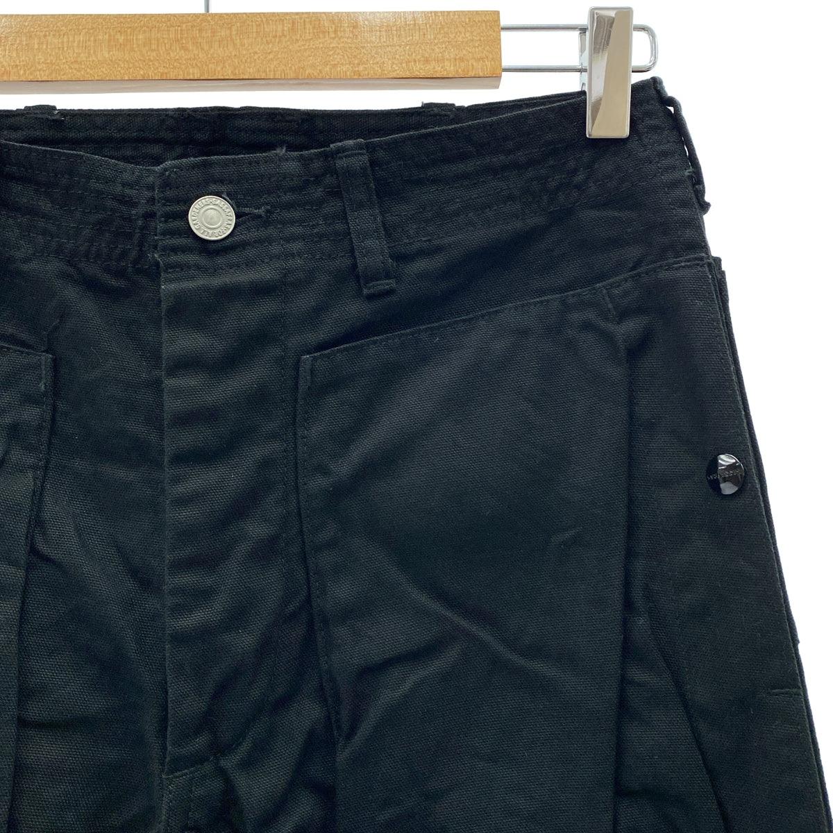 【미품】 SASSAFRAS / 사사후라스 | SPRAYER PANTS 폴리에스테르 레이온 스플레이어 팬츠 | S | 블랙 |