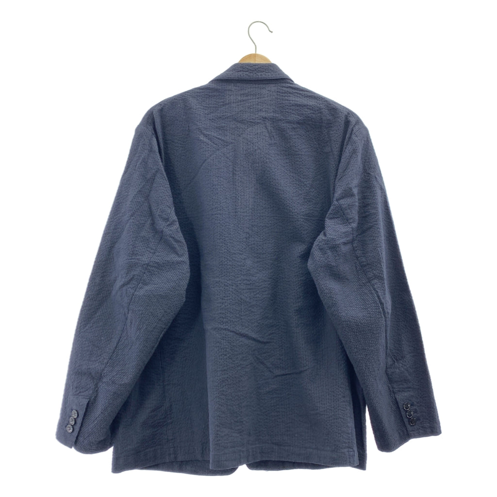 CONFECT | 條紋 1B 單排扣修身西裝外套 | 4 號 | 海軍藍 | 男士