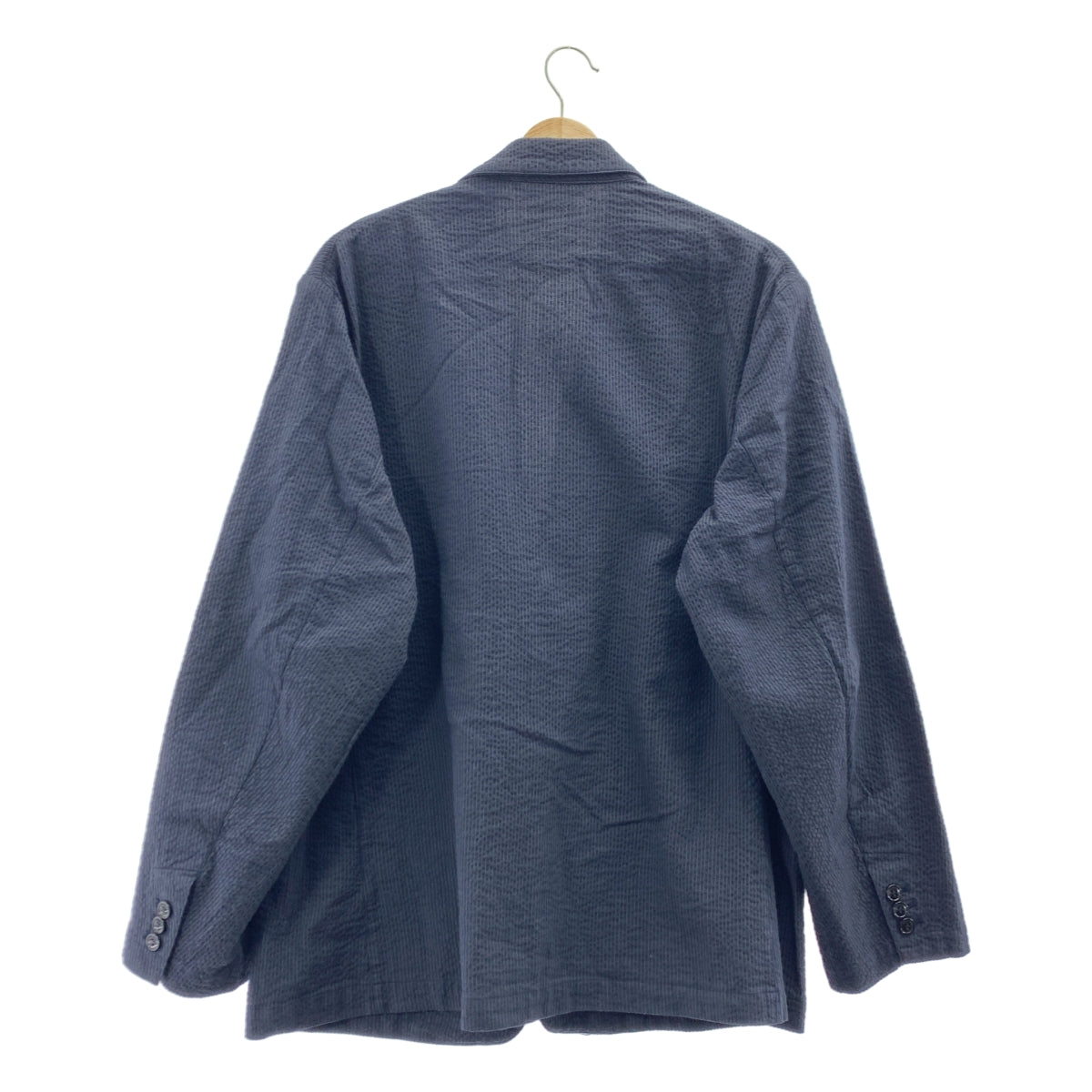 CONFECT | 條紋 1B 單排扣修身西裝外套 | 4 號 | 海軍藍 | 男士