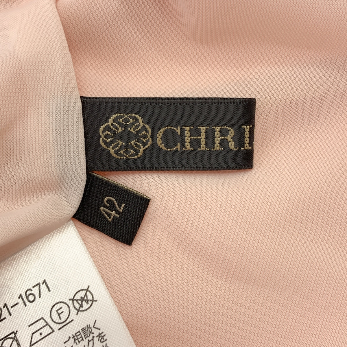 CHRISCELIN / クリスセリーン | フラワー レース バックジップ ハイネック ドレス ワンピース / 裏地付き３０ | 42 | レディース