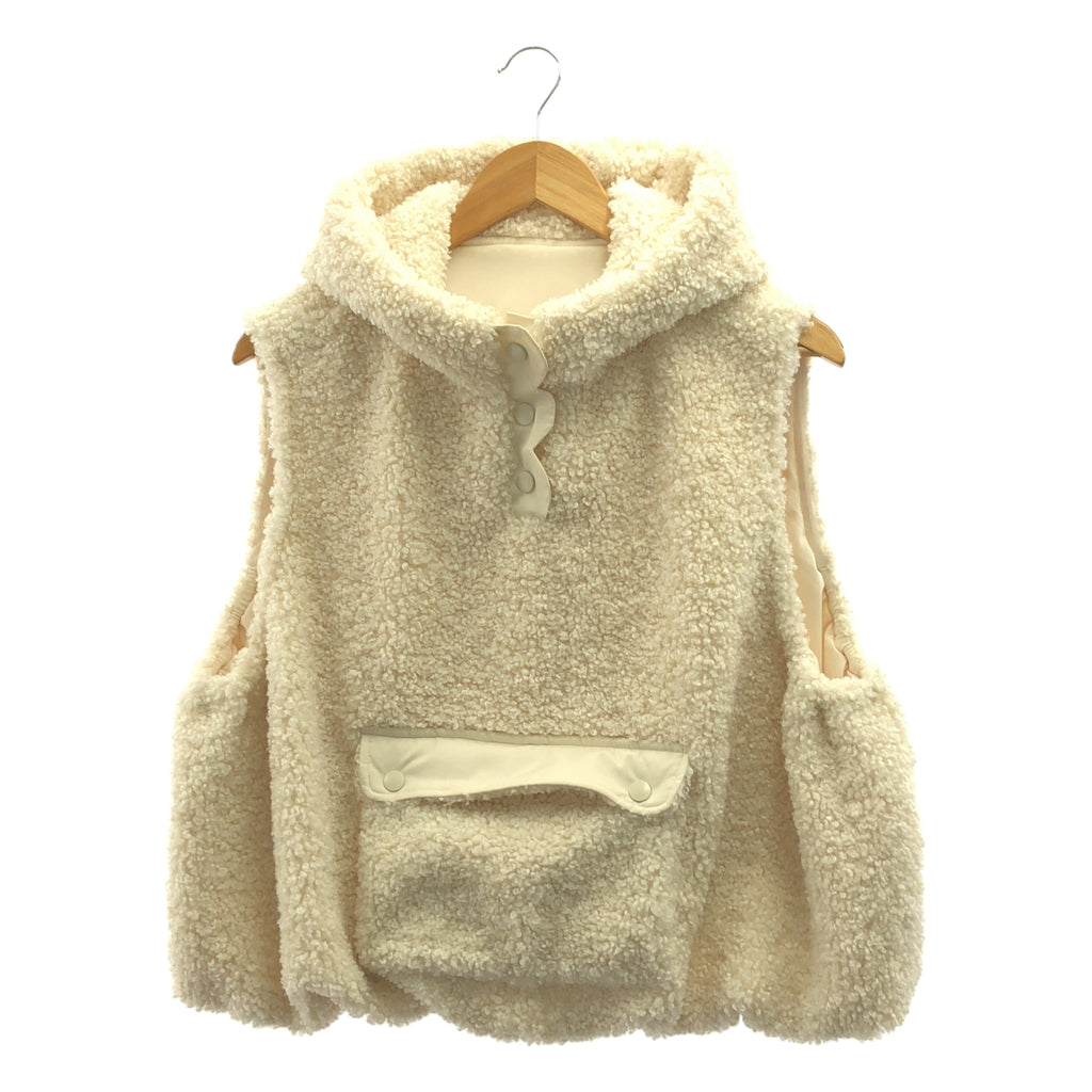 【美品】  Rosy Monster / ロージーモンスター | teddy boa vest  ボア ベスト | F | アイボリー | レディース