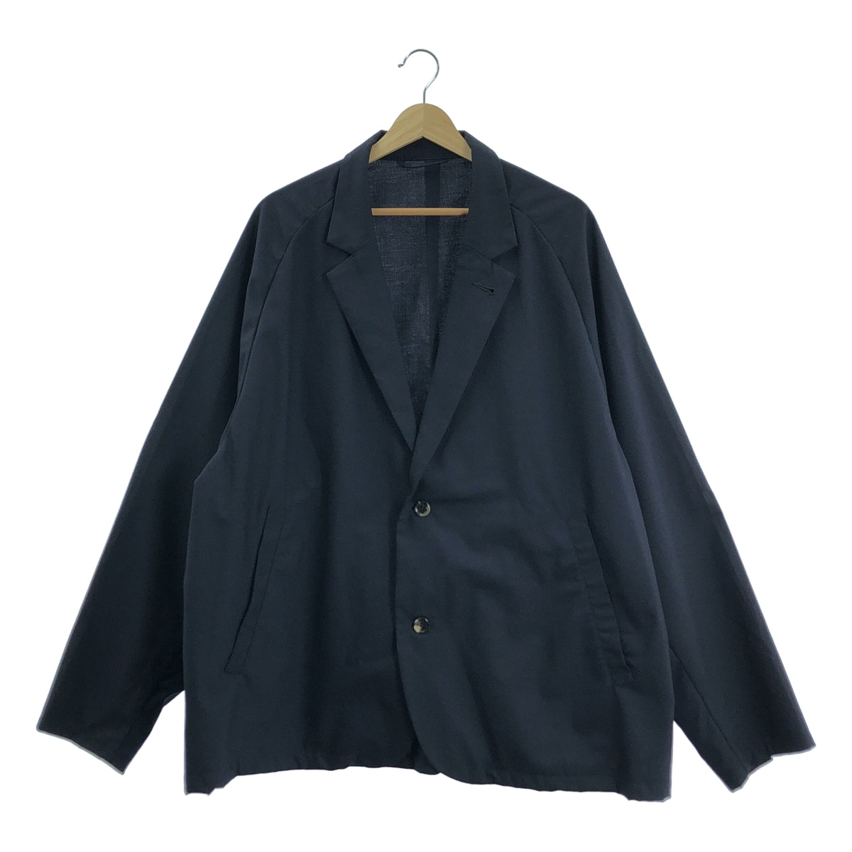 Sillage | 雙扣插肩袖修身外套 | F碼 | 海軍藍 | 男款