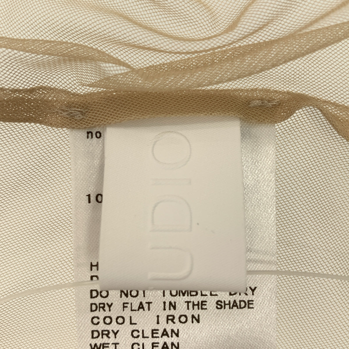 【成色極佳】AP STUDIO | 2023春夏系列 | 薄紗圓領襯衫 | F碼 | 米色 | 女款