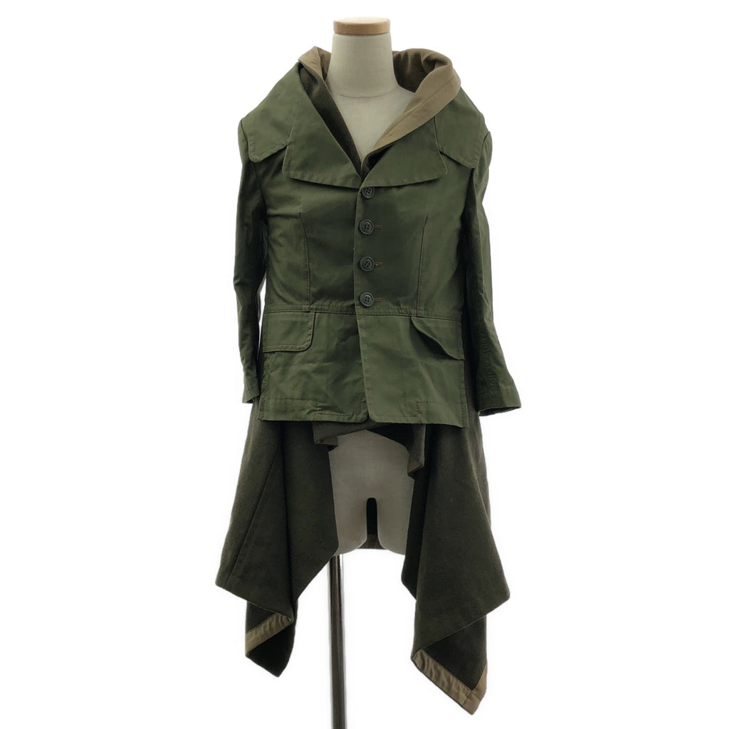 COMME des GARCONS / コムデギャルソン | 2009AW | ドッキングデザイン マント ロング ジャケット | S | レディース