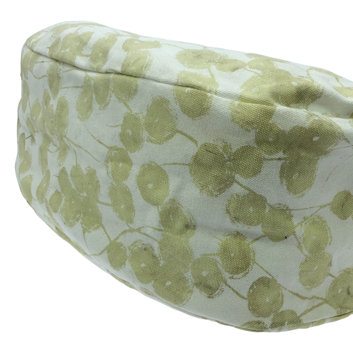 棉紡織商行 |全身印花帆布單肩包 |白色/黃色 |女性的