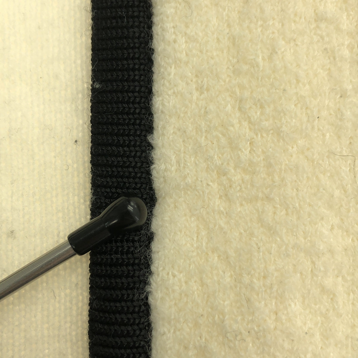 Tomorrowland BALLSEY | 羊毛尼龍圈形呢開襟羊毛衫 | S 碼 | 白色/黑色 | 女款