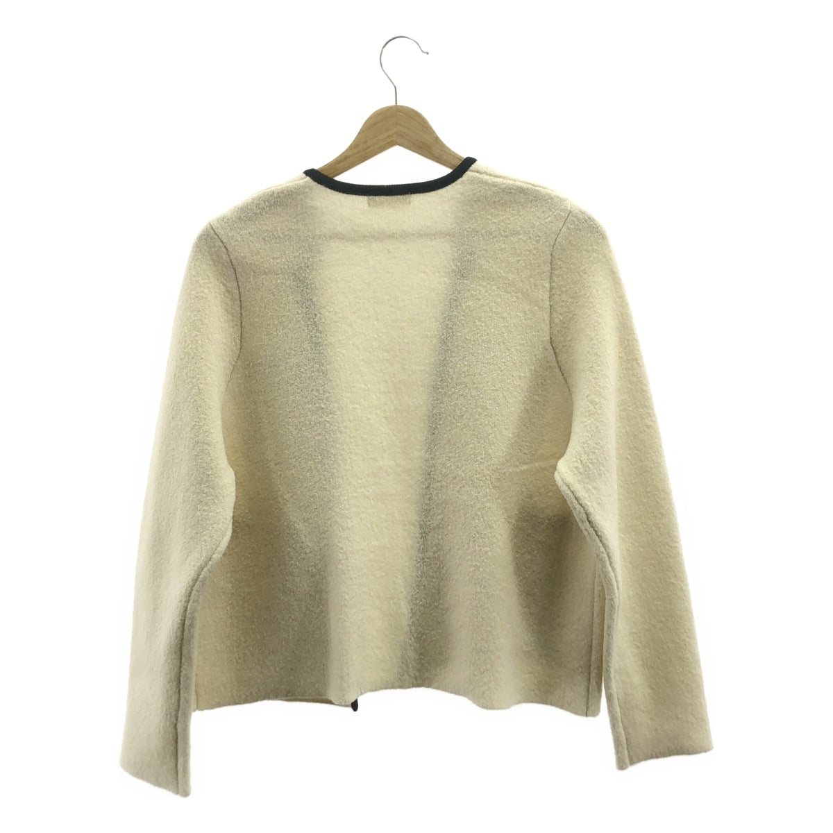 Tomorrowland BALLSEY | 羊毛尼龍圈形呢開襟羊毛衫 | S 碼 | 白色/黑色 | 女款