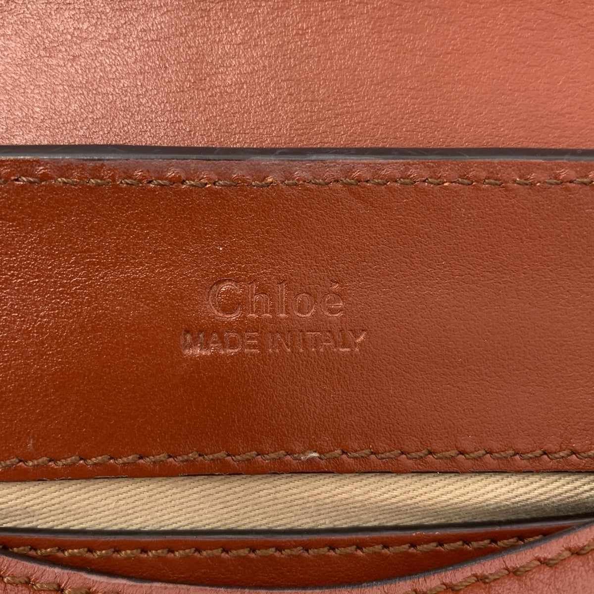 Chloe / クロエ | C シー / ベルト ボディ ショルダー バッグ | ブラウン | レディース