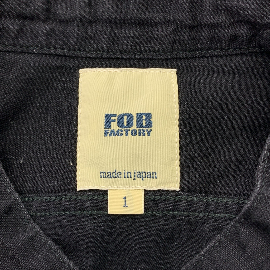 FOB FACTORY / F-오비 팩토리 | 데님 밴드 컬러 셔츠 | S | 남성