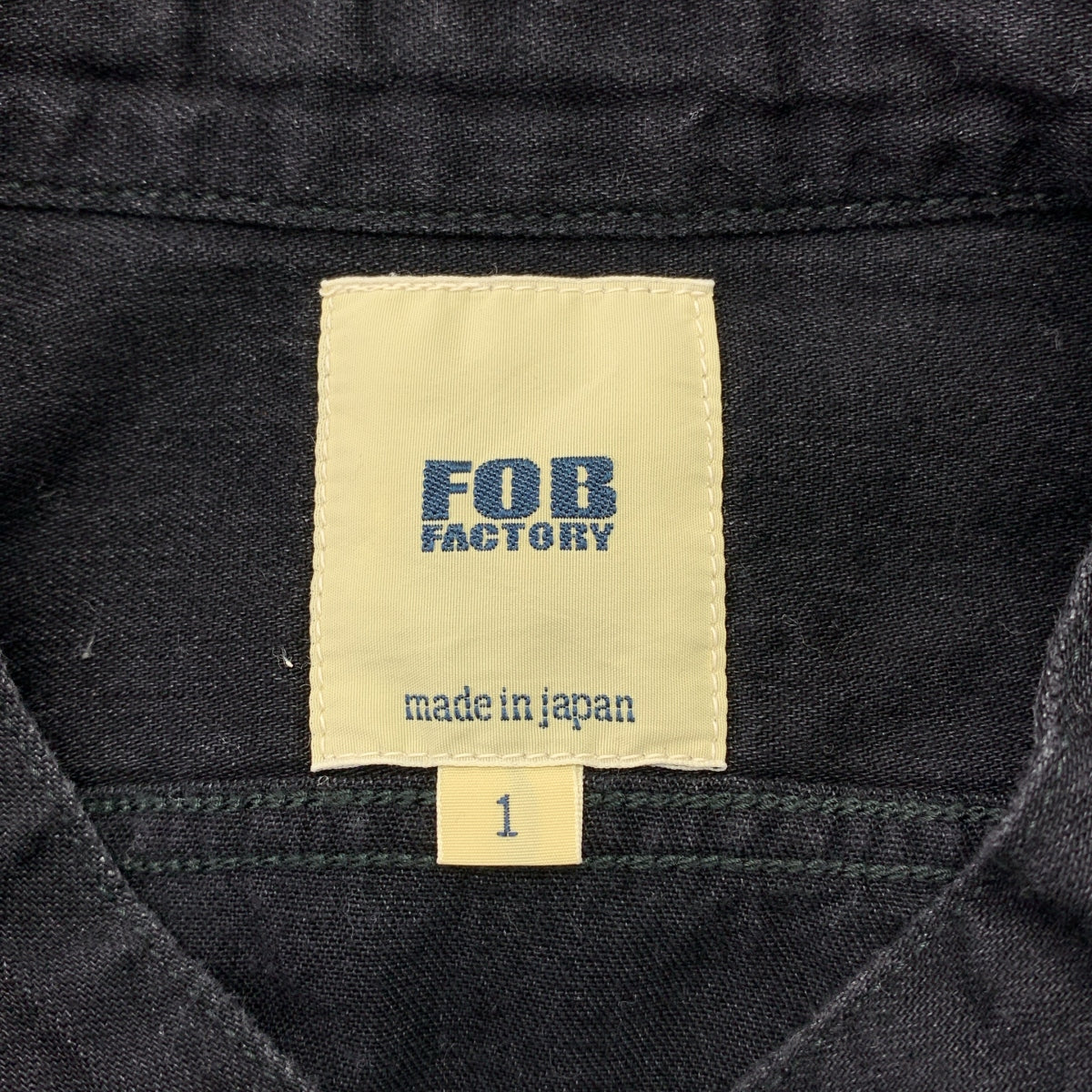 FOB FACTORY | 牛仔立領襯衫 | S碼 | 男款