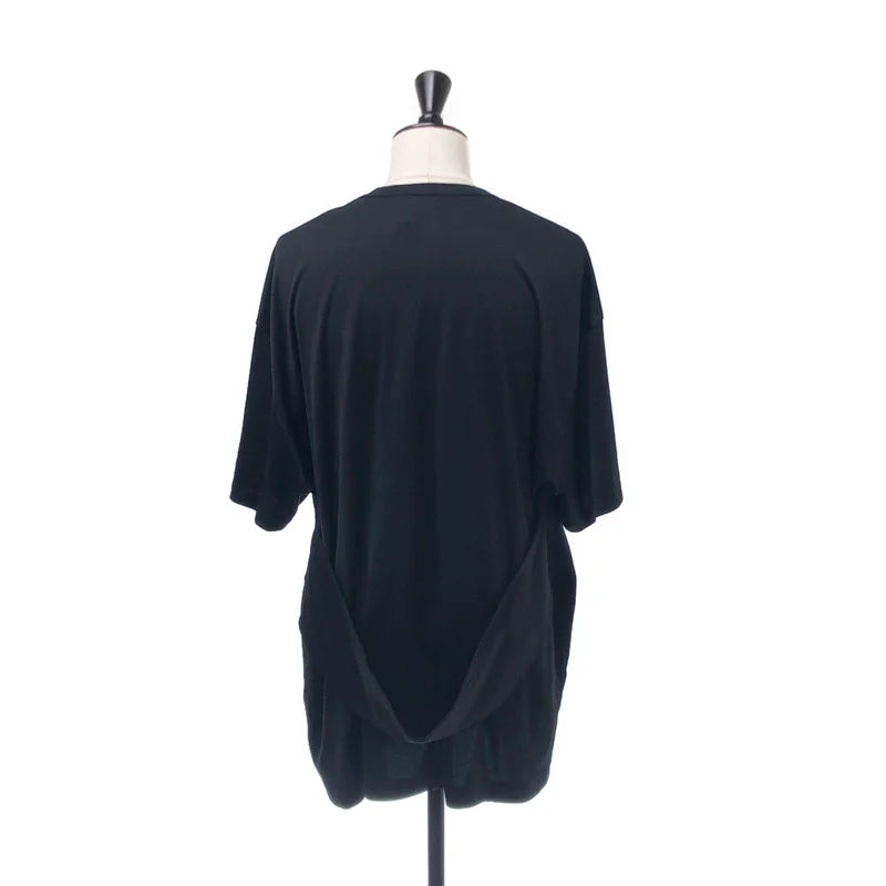 COMME des GARCONS HOMME PLUS / コムデギャルソンオムプリュス | 2022AW | ポリエステル 変形 クルーネック Tシャツ カットソー | L | メンズ