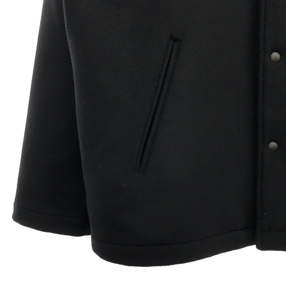 [狀況良好] EMPORIO ARMANI / 安普里奧·阿瑪尼 |梅爾頓羊毛連帽夾克 / 全襯裡 | 50 |黑色 |男士