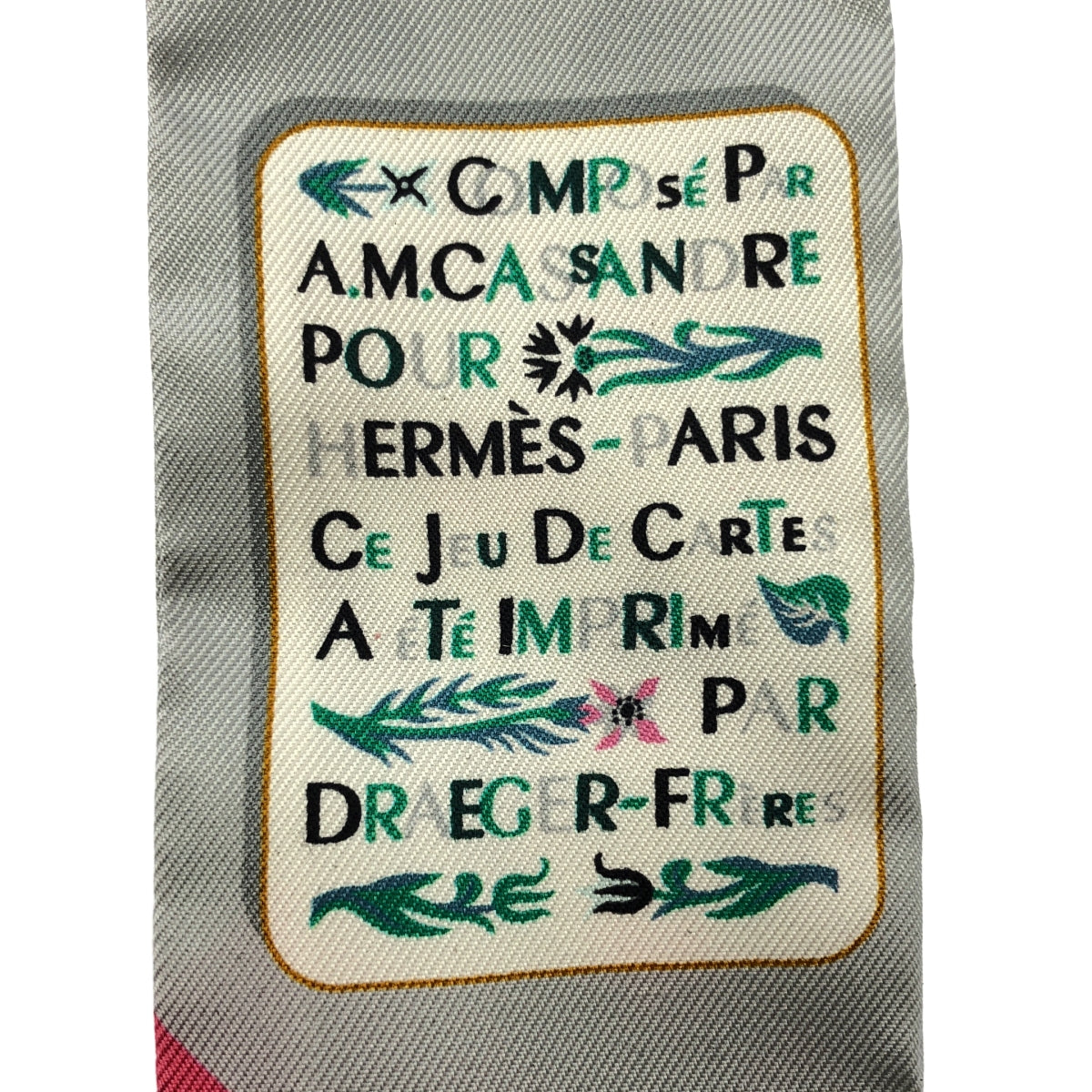 HERMES / エルメス | TWILLY JEU DE CARTES トランプ シルク ツイリー スカーフ |