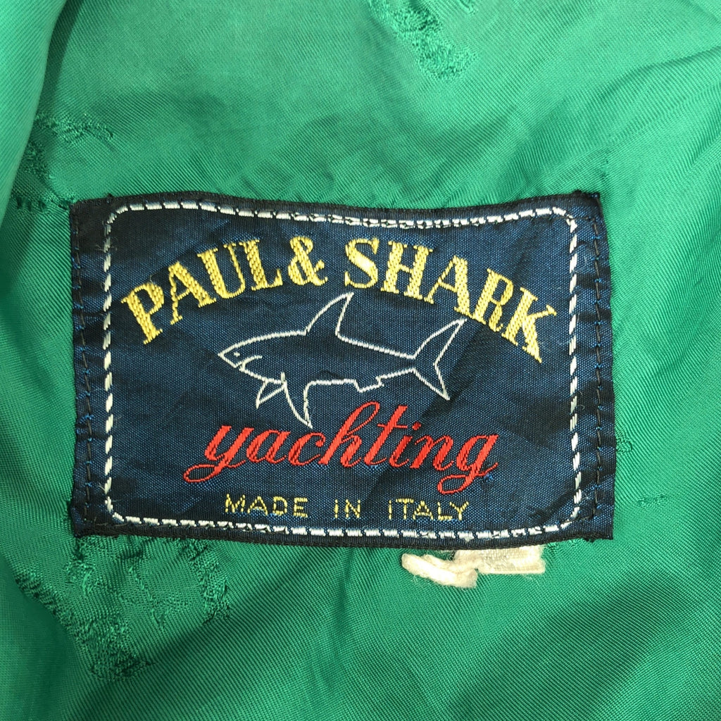VINTAGE / ヴィンテージ古着 | PAUL&SHARK ポールアンドシャーク / ハイネック スタジアム ジャケット | ブラック / グリーン | メンズ