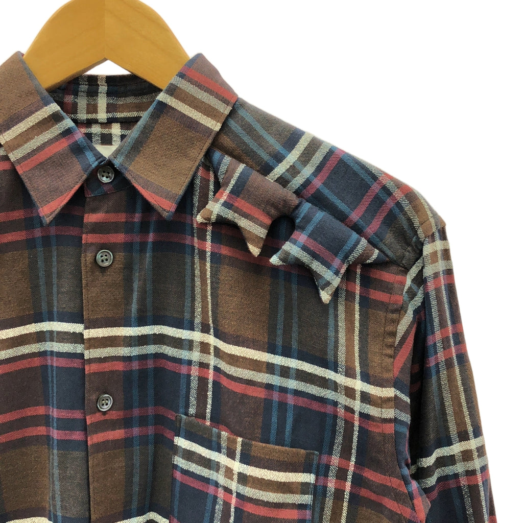 COMME des GARCONS SHIRT / コムデギャルソンシャツ | パッデッドスターヨーク コットン チェック 長袖 シャツ | XS | マルチカラー | メンズ