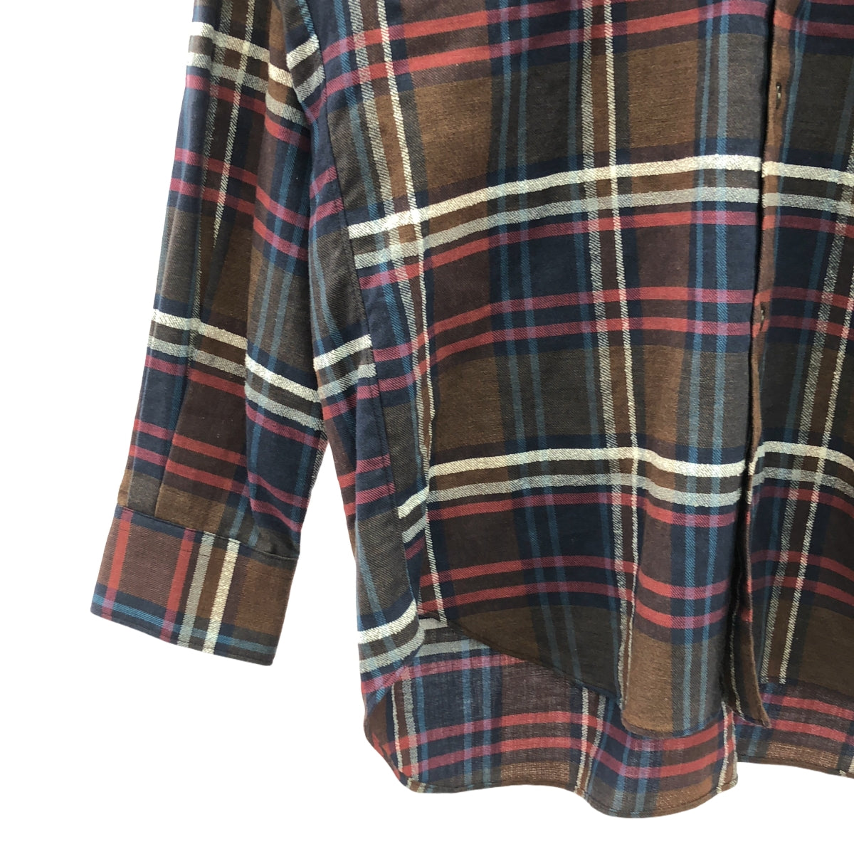 COMME des GARCONS SHIRT / コムデギャルソンシャツ | パッデッドスターヨーク コットン チェック 長袖 シャツ | XS | マルチカラー | メンズ