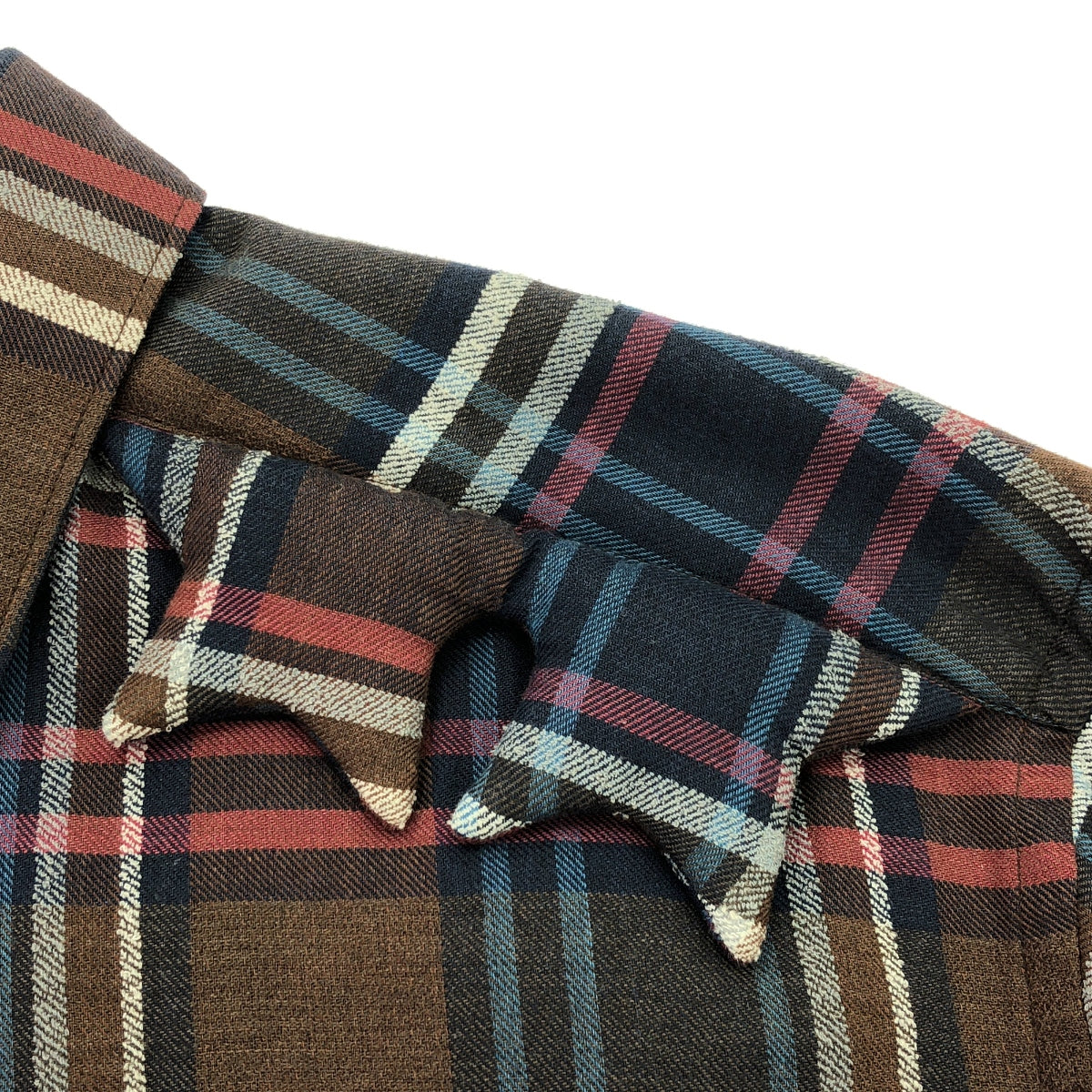 COMME des GARCONS SHIRT / コムデギャルソンシャツ | パッデッドスターヨーク コットン チェック 長袖 シャツ | XS | マルチカラー | メンズ