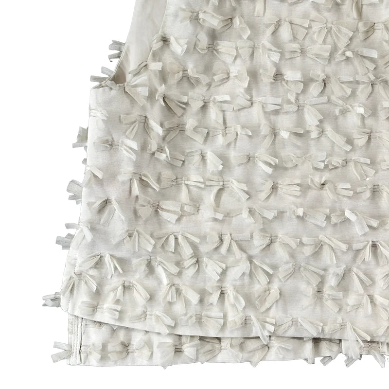 yori shirocon / ヨリシロコン | ミニリボン ショートジレ ベスト | 36 | レディース