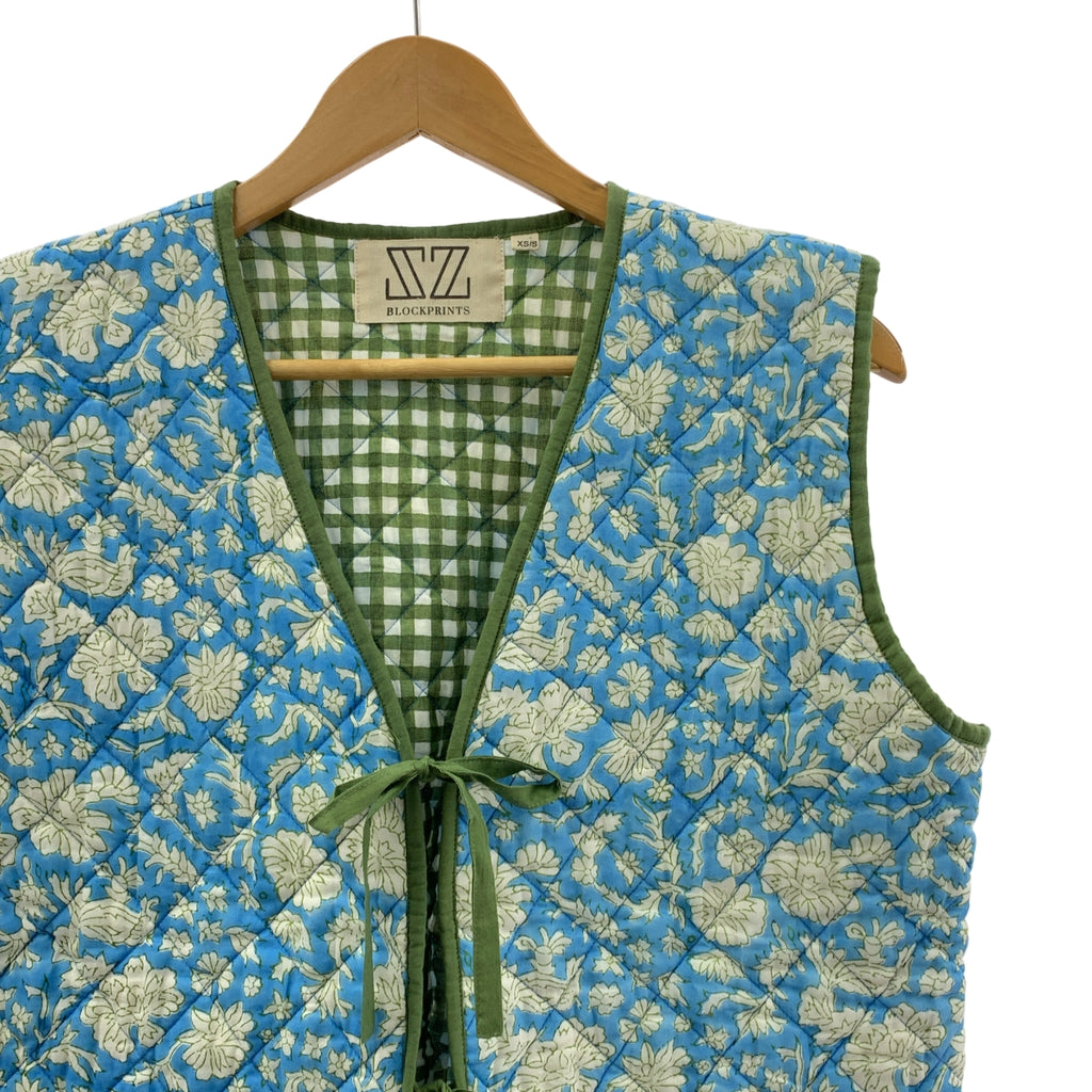 SZ Blockprints / エスゼットブロックプリント | MANJU VEST NILA PRINT キルティングベスト | XS/S |