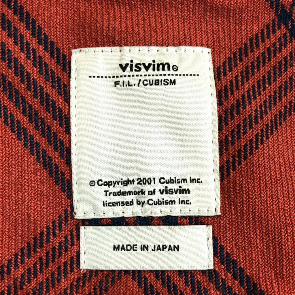 visvim / Visvim | 2015春夏 |黑色麋鹿法蘭絨靛藍格紋黑色麋鹿靛藍格紋襯衫 | 1 |多色 |男士